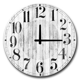 Wallity Reloj 5050MS-040 Decorativo MDF 50cm Elegante Moderno Movimiento Silencioso